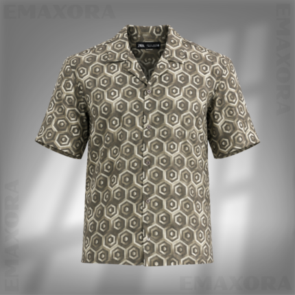 ZARA (Taupe Hexagonal print)