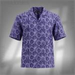 ZARA (Blue Hexagonal print)