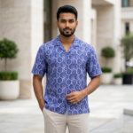 ZARA (Blue Hexagonal print) - Image 2